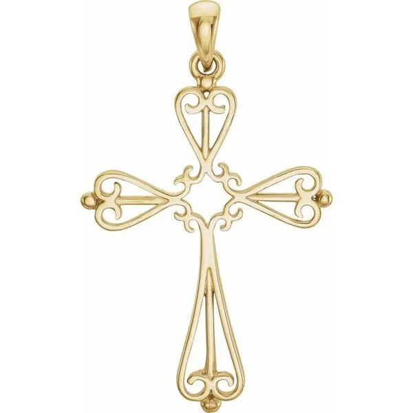 Sculptural Cross Pendant J. Meredith Jewelers Delafield, WI