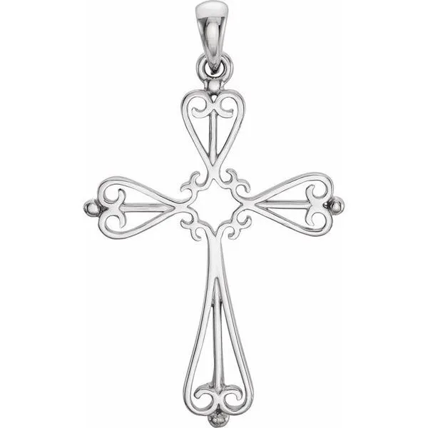 Sculptural Cross Pendant J. Meredith Jewelers Delafield, WI