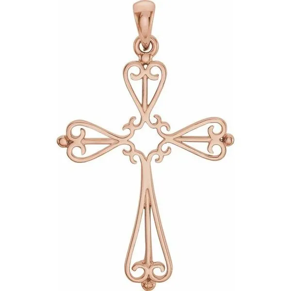 Sculptural Cross Pendant Hopman Jewelers Elkhart, IN