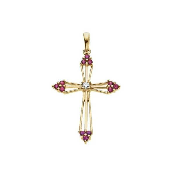 Accented Cross Pendant Hopman Jewelers Elkhart, IN