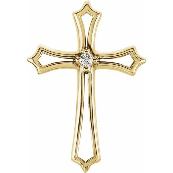 Solitaire Cross Pendant Hopman Jewelers Elkhart, IN