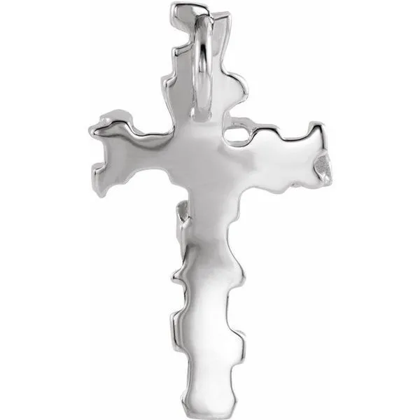 Nugget Cross Pendant Image 3 Rasmussen Jewelers Spanish Fork, UT