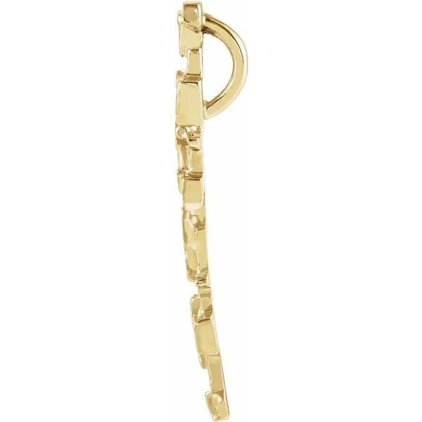 Nugget Cross Pendant Image 2 Hopman Jewelers Elkhart, IN