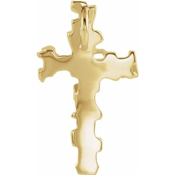 Nugget Cross Pendant Image 3 Hopman Jewelers Elkhart, IN