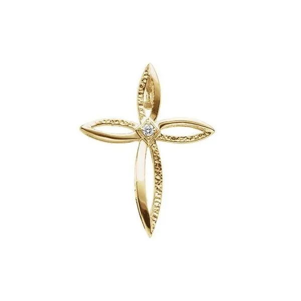 Solitaire Cross Pendant Hopman Jewelers Elkhart, IN
