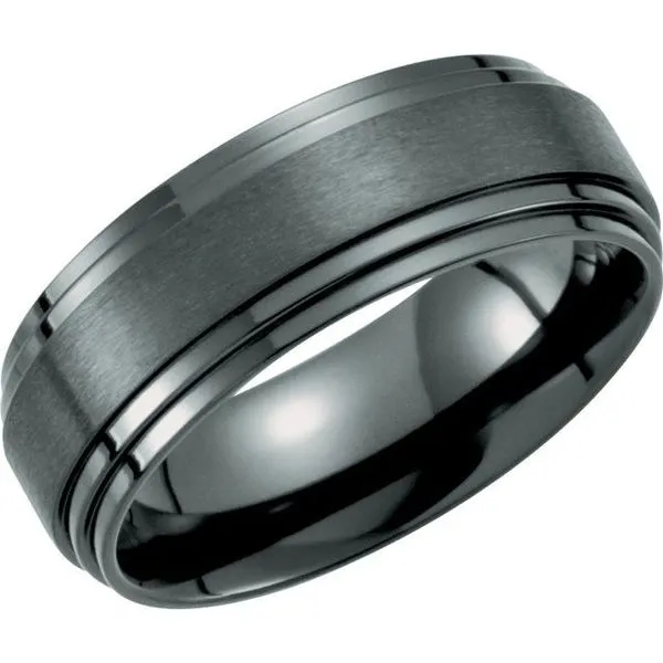 Double Stepped-Edge Band with Satin Finish Studio D Jewelers Woodstock, IL