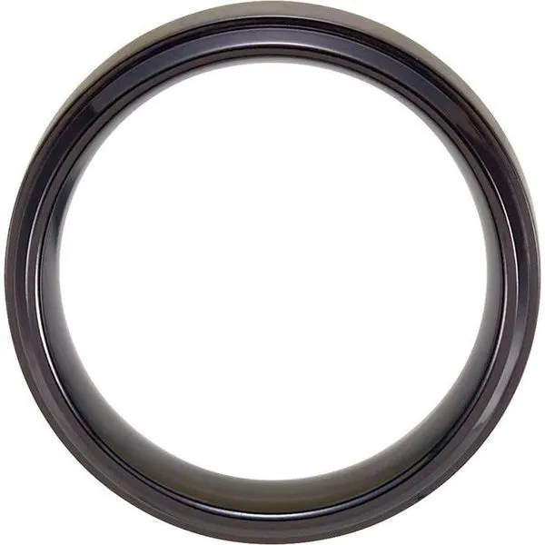 Beveled Stepped-Edge Band with Satin Finish Image 2 Grayson & Co. Jewelers Iron Mountain, MI