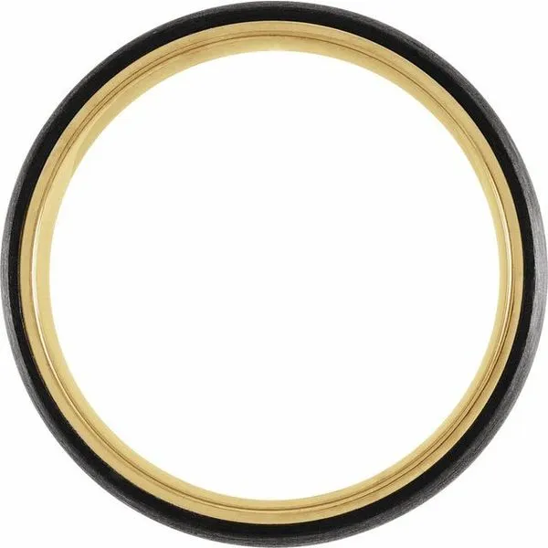 Comfort-Fit Half Round Band with Satin Finish Image 2 Allain's Jewelry New Iberia, LA