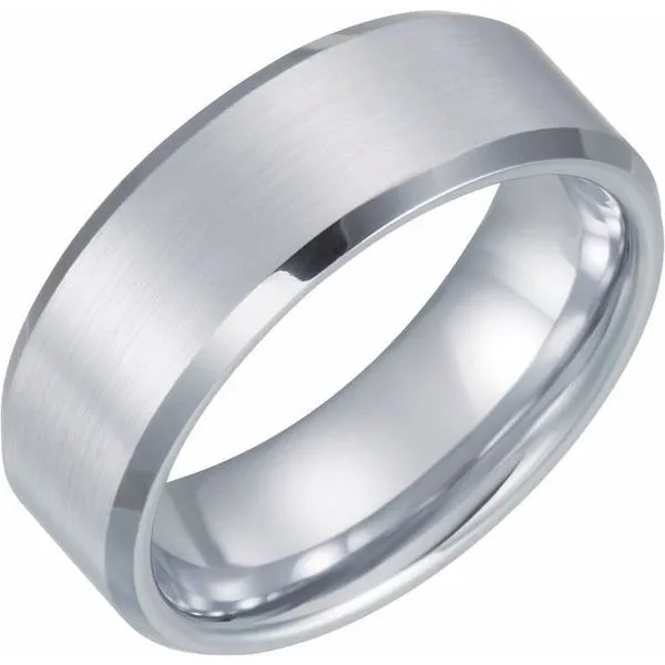 Beveled-Edge Comfort-Fit Band with Satin Finish Albert's Jewelers Kingsland, GA