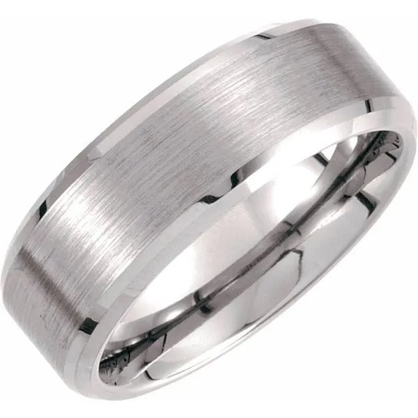 Tungsten Beveled Edge Band Grayson & Co. Jewelers Iron Mountain, MI