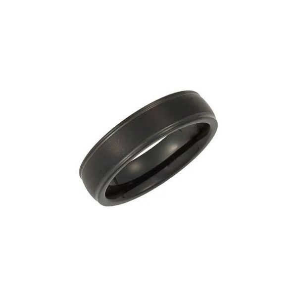 Flat-Edge Grooved Comfort-Fit Half-Round Band Albert's Jewelers Kingsland, GA