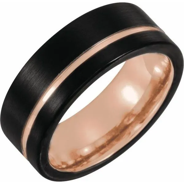 Grooved Comfort-Fit Band Mead Jewelers Enid, OK