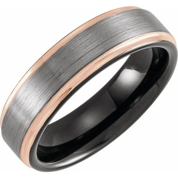 Grooved Comfort-Fit Flat Band with Satin Finish Grayson & Co. Jewelers Iron Mountain, MI