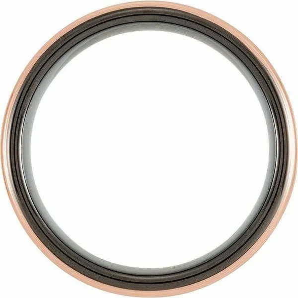 Grooved Comfort-Fit Flat Band with Satin Finish Image 2 Gold'N Creations Gretna, LA