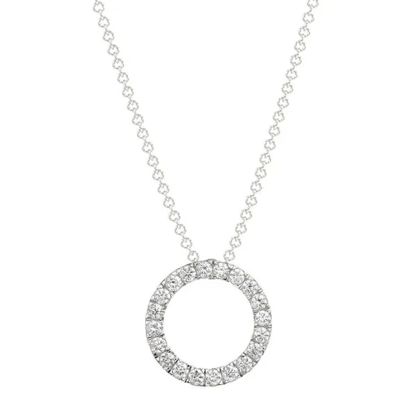 1 Ctw Lab Grown Basic Circle Pendant Valentine's Fine Jewelry Dallas, PA