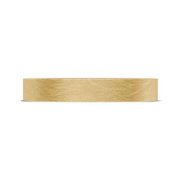Classic Two-Tone Flat Wedding Band in Brushed Finish Aires Jewelers Morris Plains, NJ