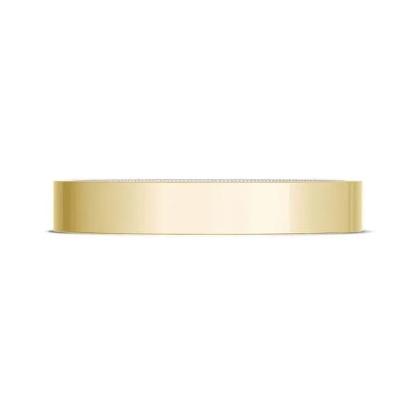 Classic Two-Tone Flat Wedding Band in High Polish Aires Jewelers Morris Plains, NJ