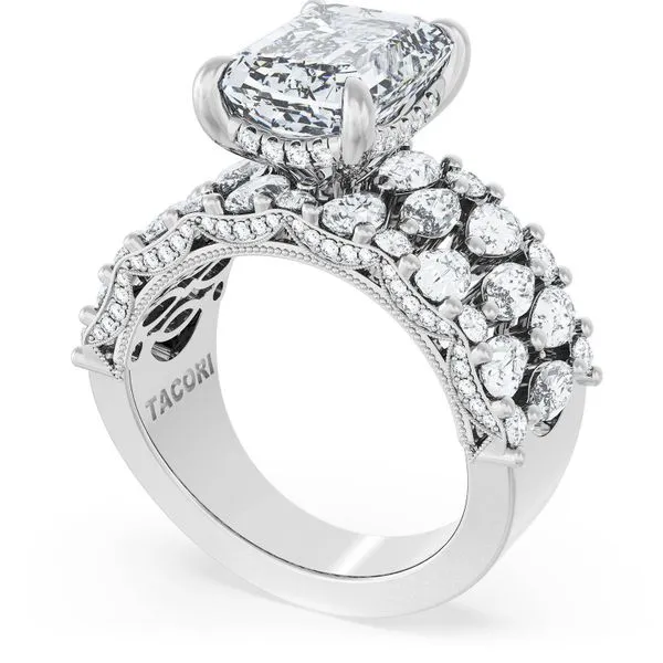 Emerald Solitaire Engagement Ring w/ North South Marquise & Pear Band Aires Jewelers Morris Plains, NJ