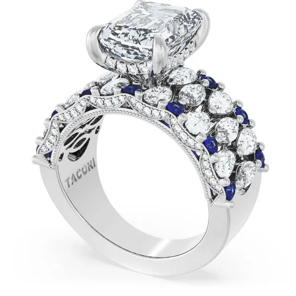 Emerald Solitaire Engagement Ring w/ North South Marquise & Pear Band Aires Jewelers Morris Plains, NJ