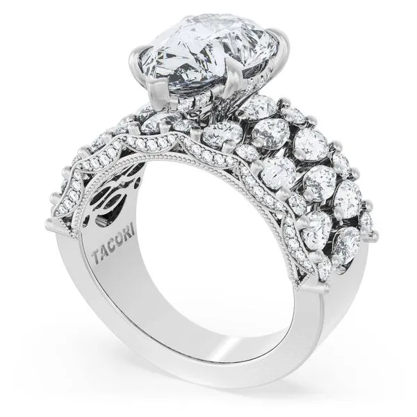 Pear Solitaire Engagement Ring w/ North South Marquise & Pear Band Aires Jewelers Morris Plains, NJ