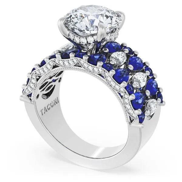 Round Solitaire Engagement Ring w/ North South Marquise & Pear Band Aires Jewelers Morris Plains, NJ