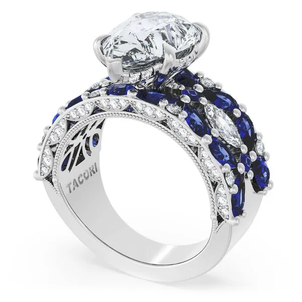 Pear Solitaire Engagement Ring w/ Marquise & Pear Band Aires Jewelers Morris Plains, NJ