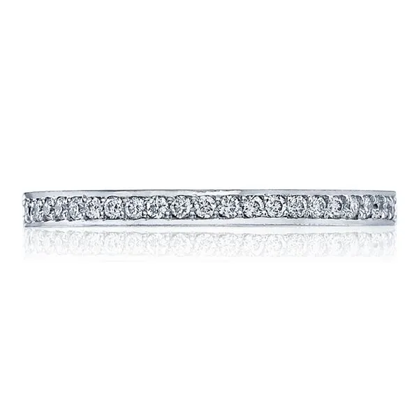 Pavé Diamond Wedding Band Aires Jewelers Morris Plains, NJ