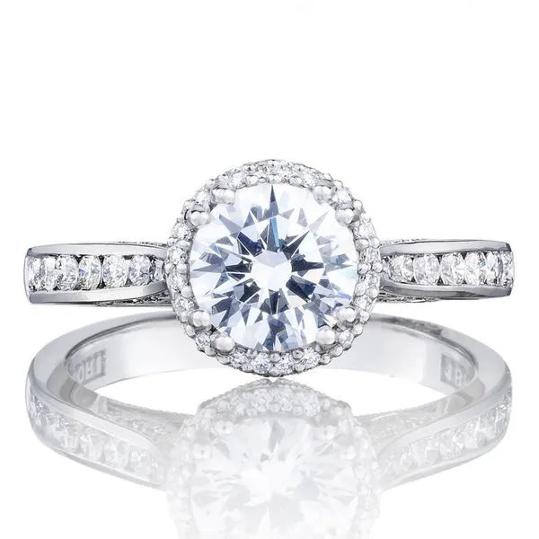 Round Bloom Engagement Ring Aires Jewelers Morris Plains, NJ