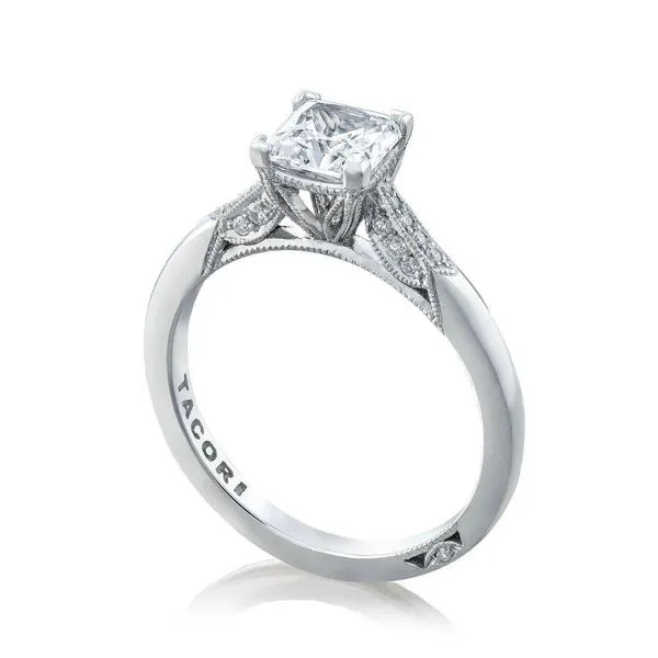 Princess Solitaire Engagement Ring Aires Jewelers Morris Plains, NJ