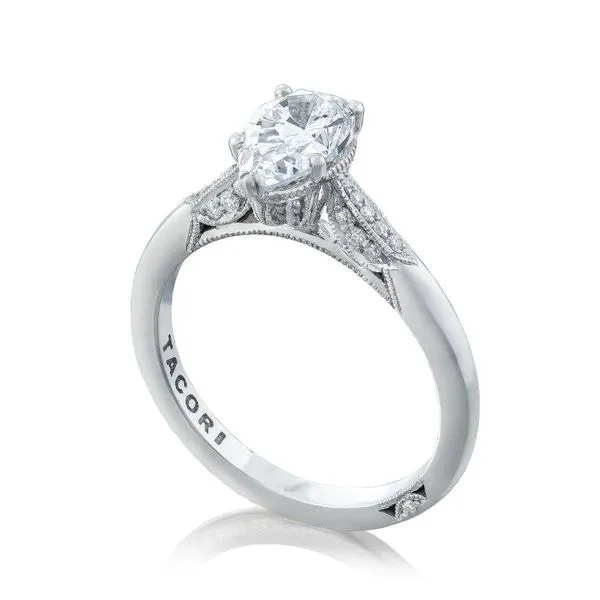 Pear Solitaire Engagement Ring Aires Jewelers Morris Plains, NJ