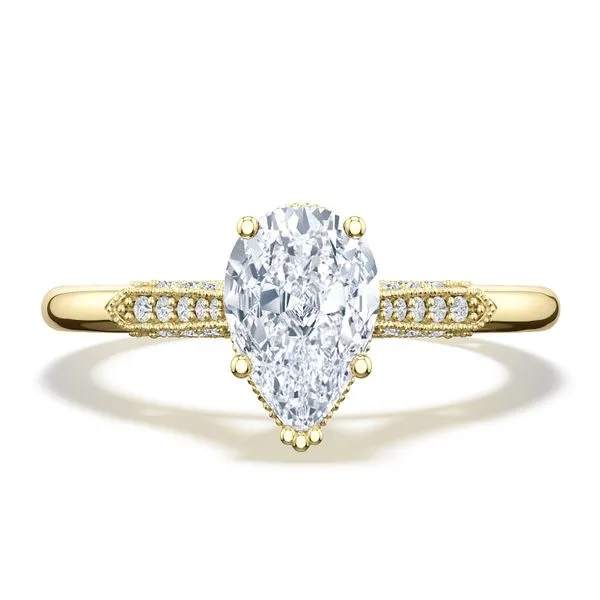 Pear Solitaire Engagement Ring Aires Jewelers Morris Plains, NJ