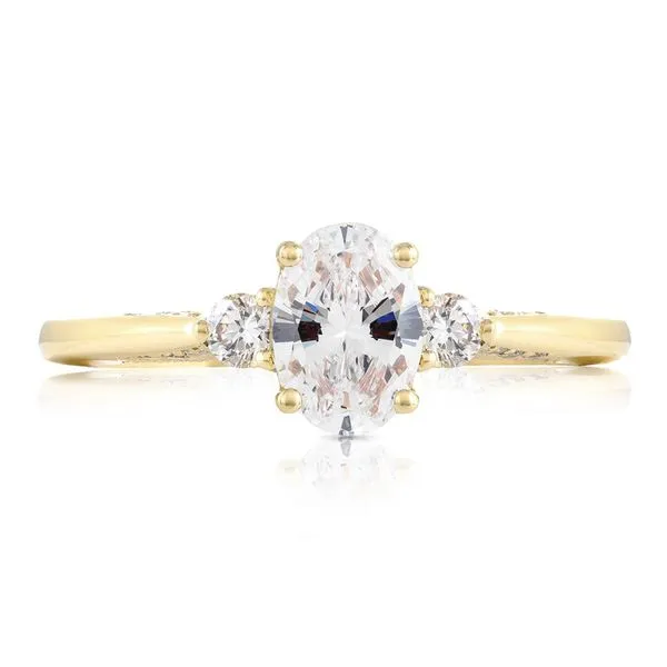 Oval 3-Stone Engagement Ring Aires Jewelers Morris Plains, NJ