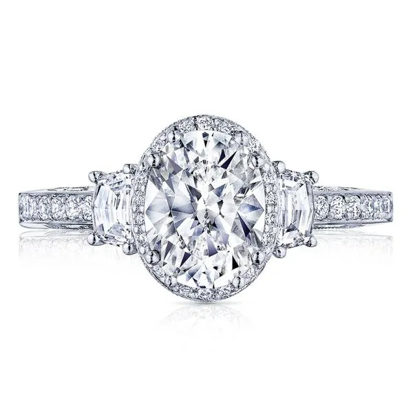 Oval 3-Stone Engagement Ring Aires Jewelers Morris Plains, NJ