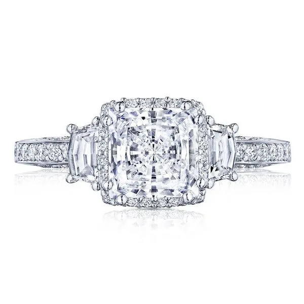 Princess 3-Stone Engagement Ring Aires Jewelers Morris Plains, NJ