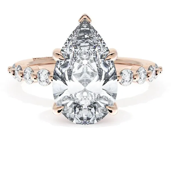 Pear Solitaire Engagement Ring Aires Jewelers Morris Plains, NJ