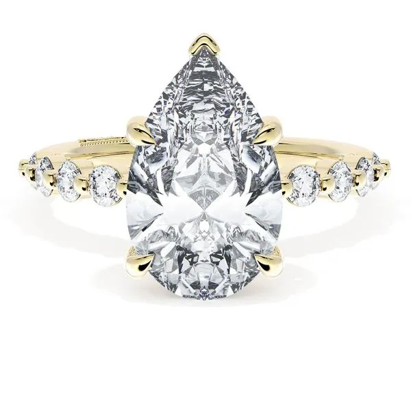 Pear Solitaire Engagement Ring Aires Jewelers Morris Plains, NJ