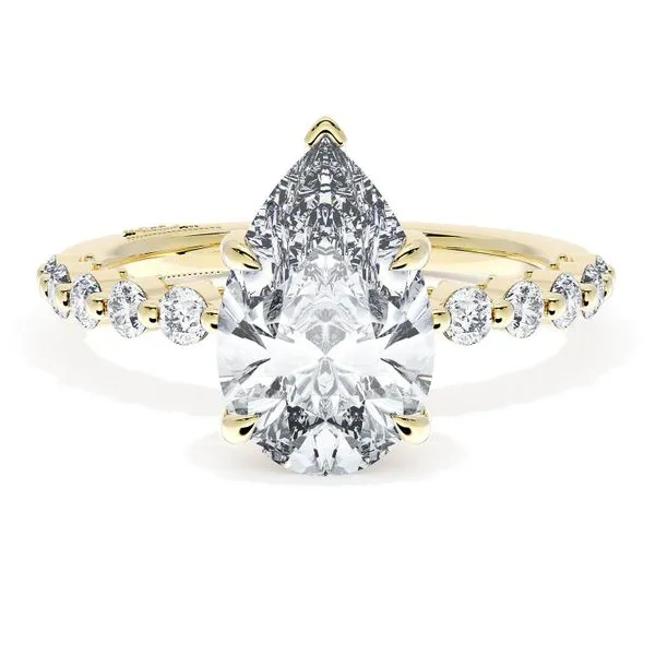 Pear Solitaire Engagement Ring Aires Jewelers Morris Plains, NJ