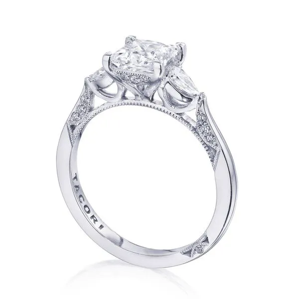 Princess 3-Stone Engagement Ring Aires Jewelers Morris Plains, NJ