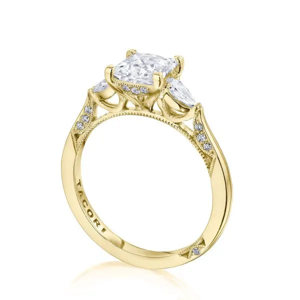 Princess 3-Stone Engagement Ring Aires Jewelers Morris Plains, NJ