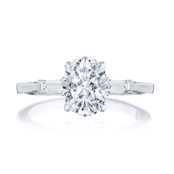 Oval 3-Stone Engagement Ring Aires Jewelers Morris Plains, NJ