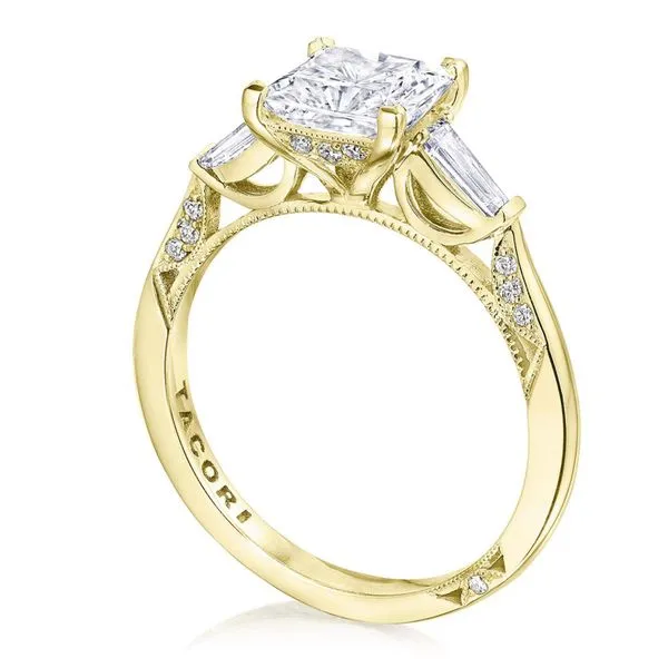 Princess 3-Stone Engagement Ring Aires Jewelers Morris Plains, NJ