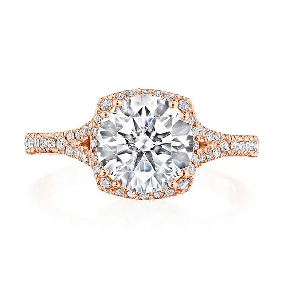 Round Bloom Engagement Ring Aires Jewelers Morris Plains, NJ