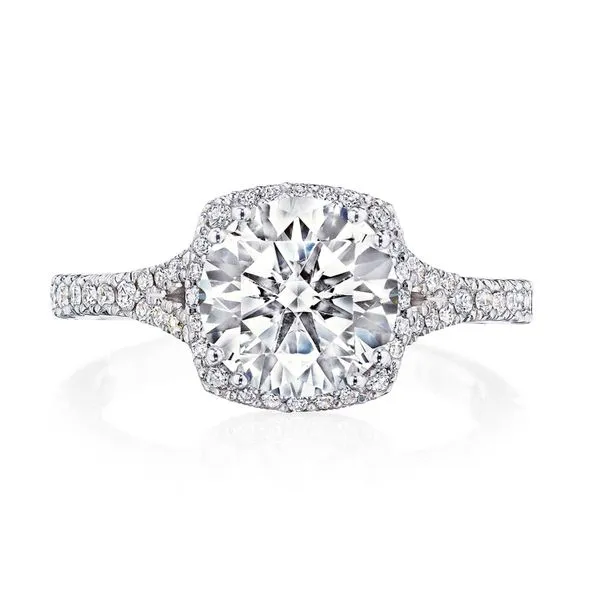 Round Bloom Engagement Ring Aires Jewelers Morris Plains, NJ