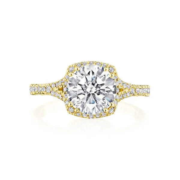 Round Bloom Engagement Ring Aires Jewelers Morris Plains, NJ