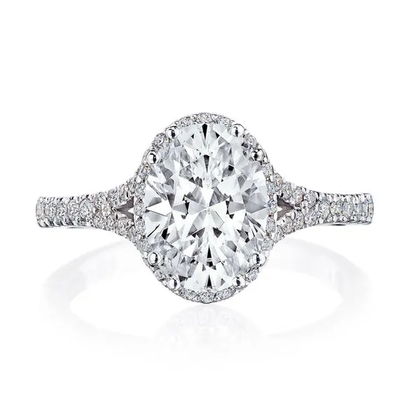 Oval Bloom Engagement Ring Aires Jewelers Morris Plains, NJ