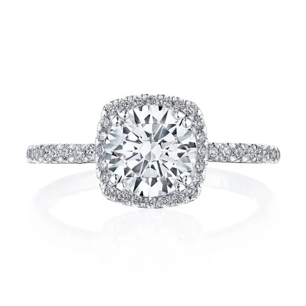 Cushion Bloom Engagement Ring Aires Jewelers Morris Plains, NJ