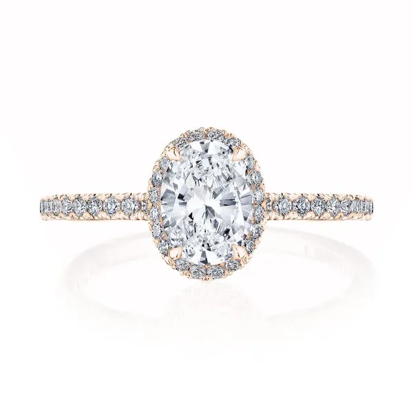 Oval Bloom Engagement Ring Aires Jewelers Morris Plains, NJ