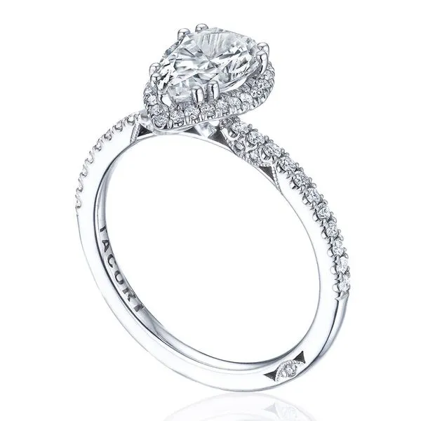 Pear Bloom Engagement Ring Aires Jewelers Morris Plains, NJ