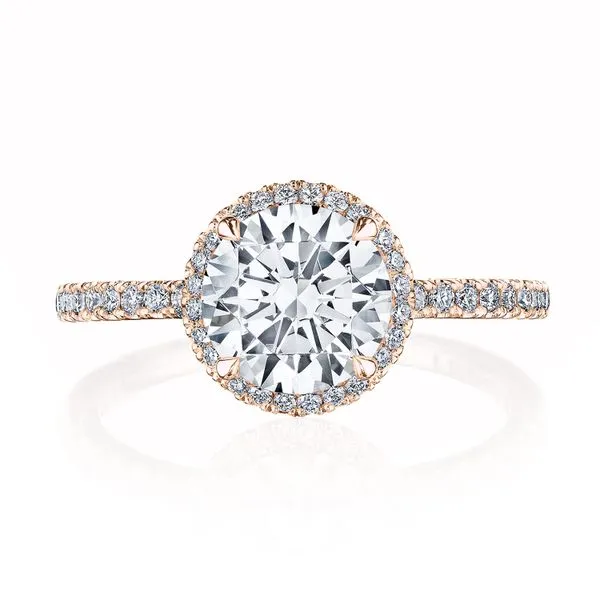 Round Bloom Engagement Ring Aires Jewelers Morris Plains, NJ