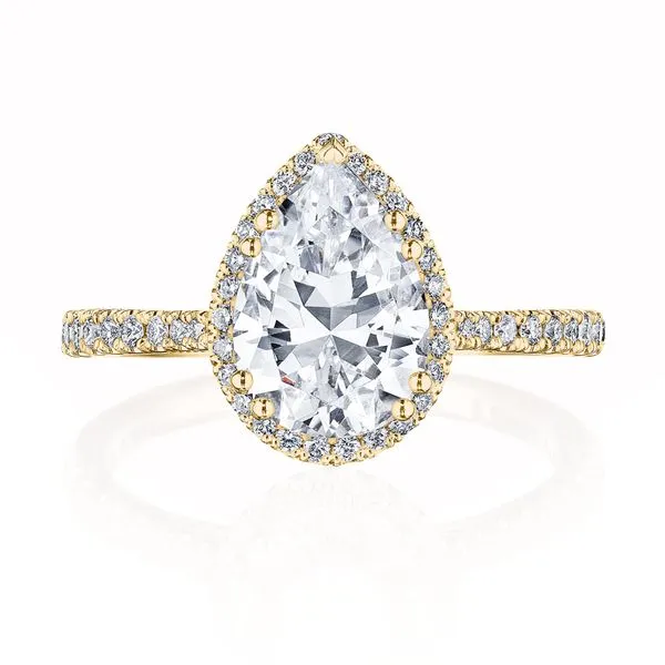Pear Bloom Engagement Ring Aires Jewelers Morris Plains, NJ